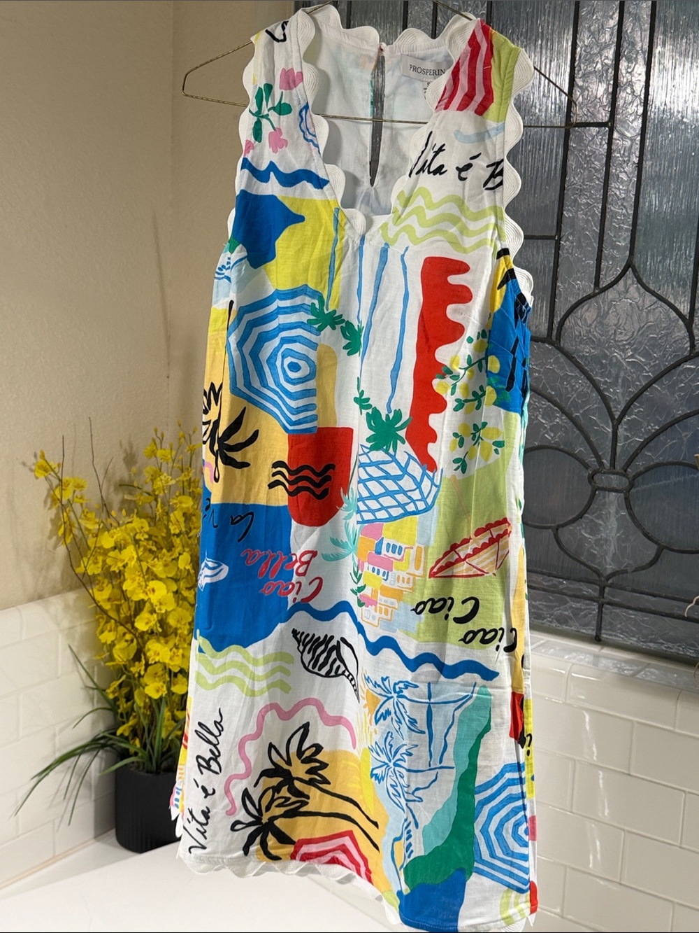 Prosperina CIAO Dress. NEW with tags. Cotton/ linen
